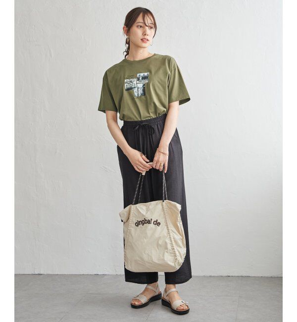 ikka「【接触冷感】ロゴフォトプリントTシャツ」|Tシャツ・カットソー|