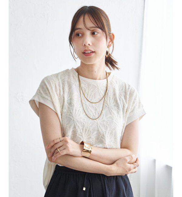 ikka「【親子コーデ】冷感フロントレース切り替えプルオーバー」|その他|