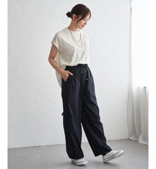 ikka「【親子コーデ】冷感フロントレース切り替えプルオーバー」|その他|