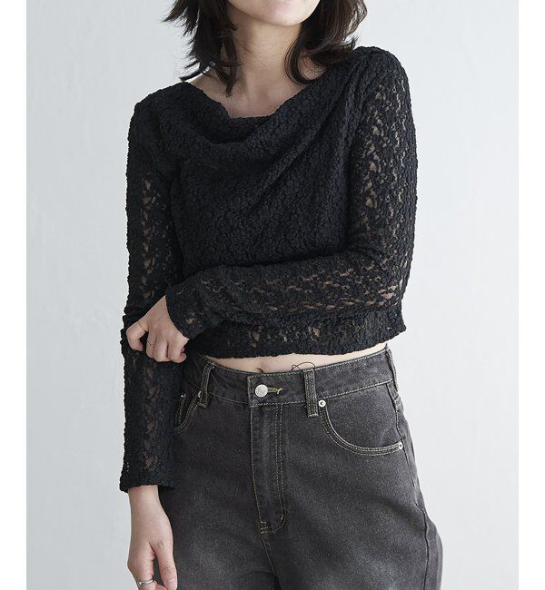 VENCE share style「レースドレープオフショル」|その他|