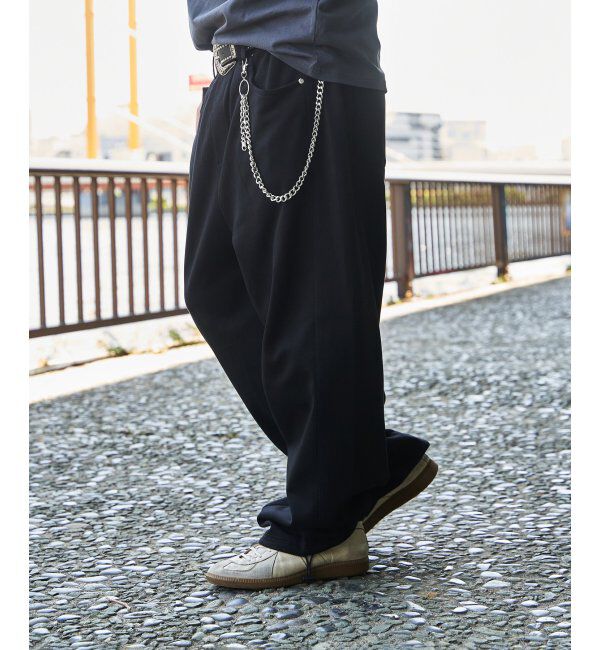 VENCE share style「ベルト付きワイドスウェットパンツ」|その他|