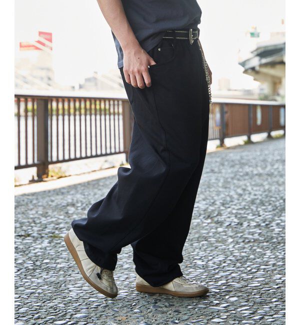 VENCE share style「ベルト付きワイドスウェットパンツ」|その他|