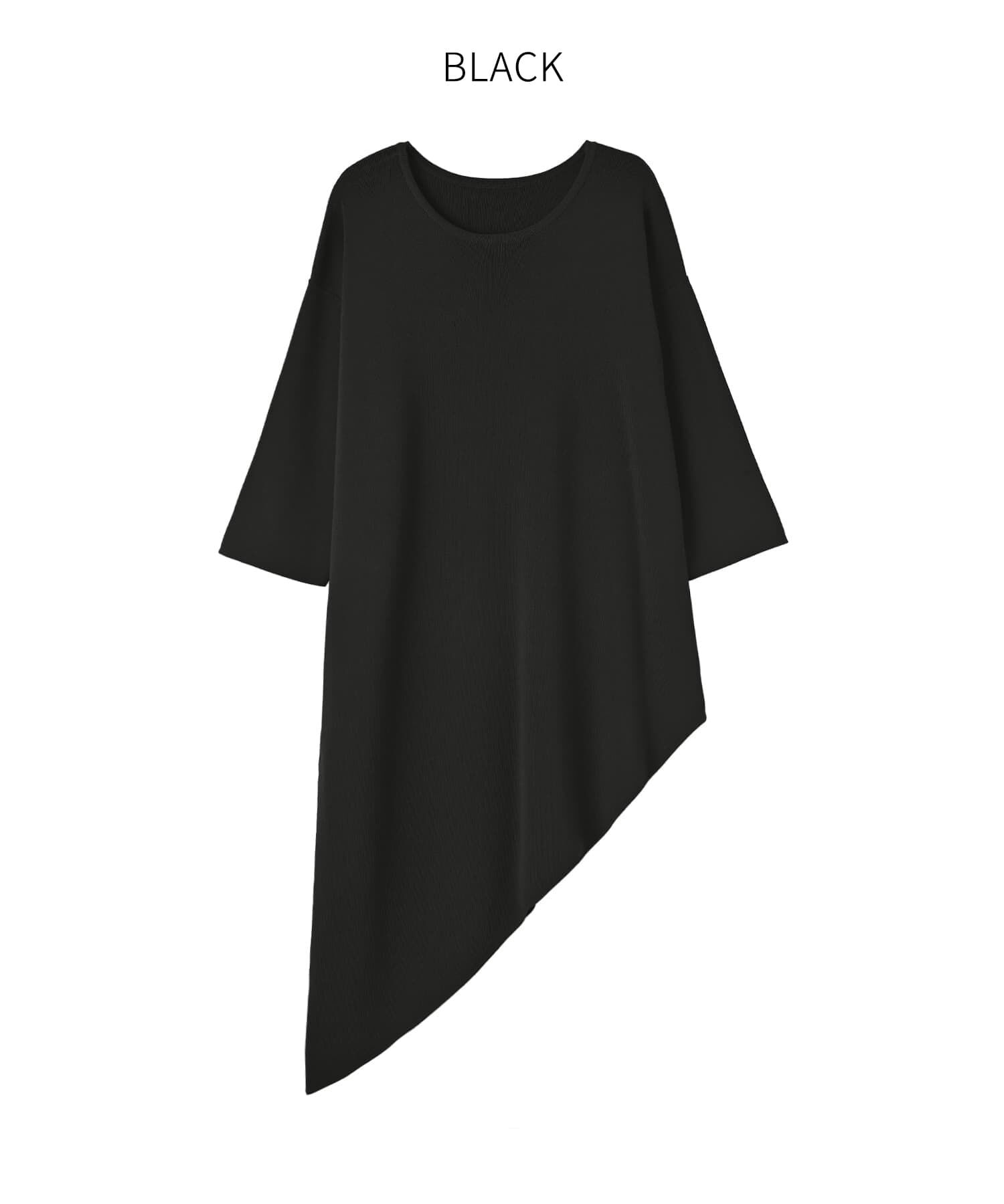 STYLE DELI「【Kana Oyama&times;BLK001】アシメトップス／DELI size」|Tシャツ・カットソー|