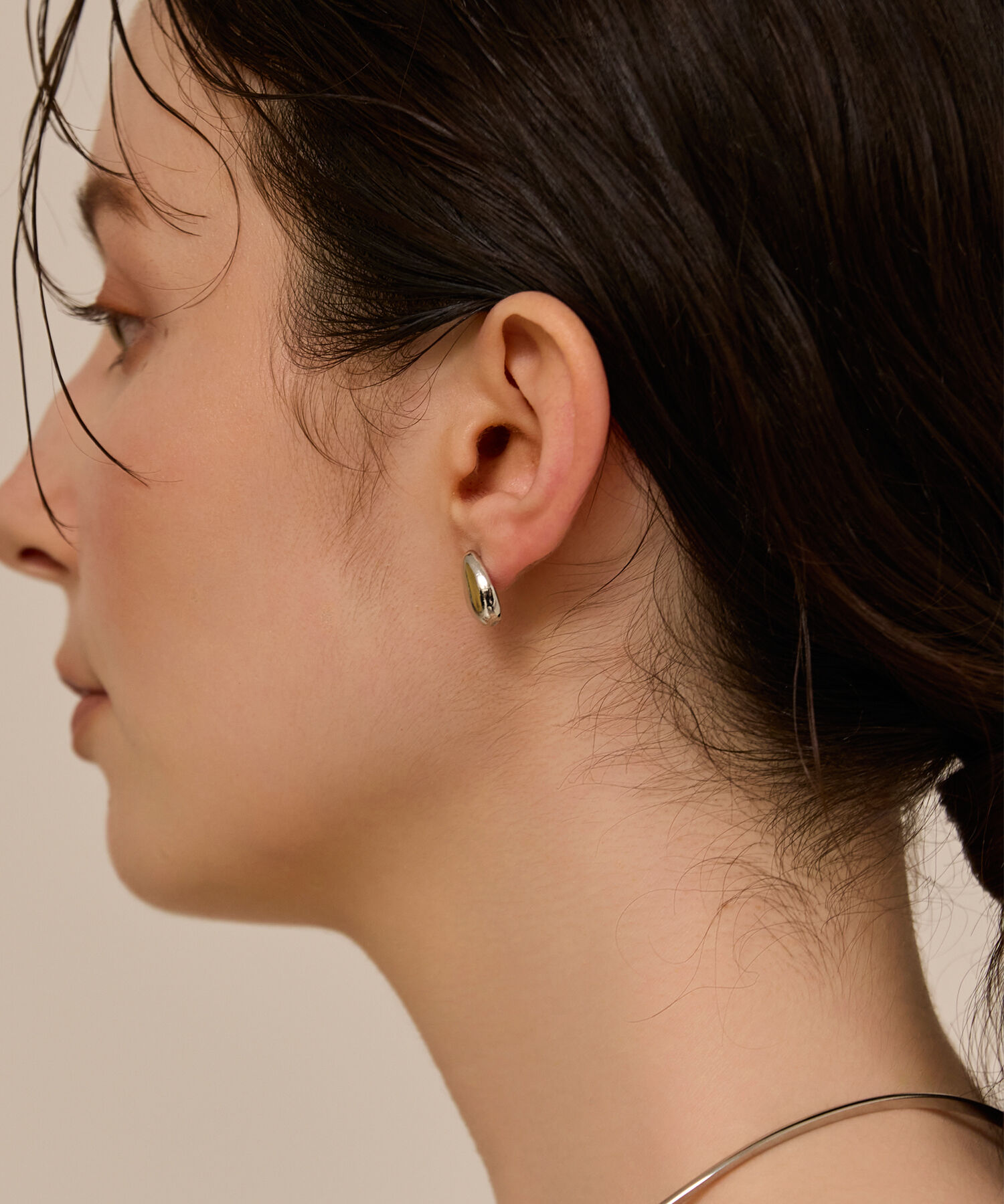 Phoebe「【金属アレルギー対応】パフメタルピアス　シルバー/ニッケルフリー」|ピアス|