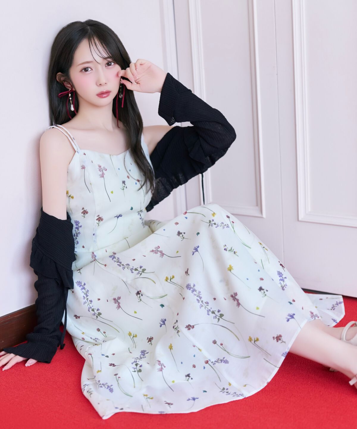 WILLSELECTION「シアーボタニカルキャミワンピース」|ワンピース|白系花柄