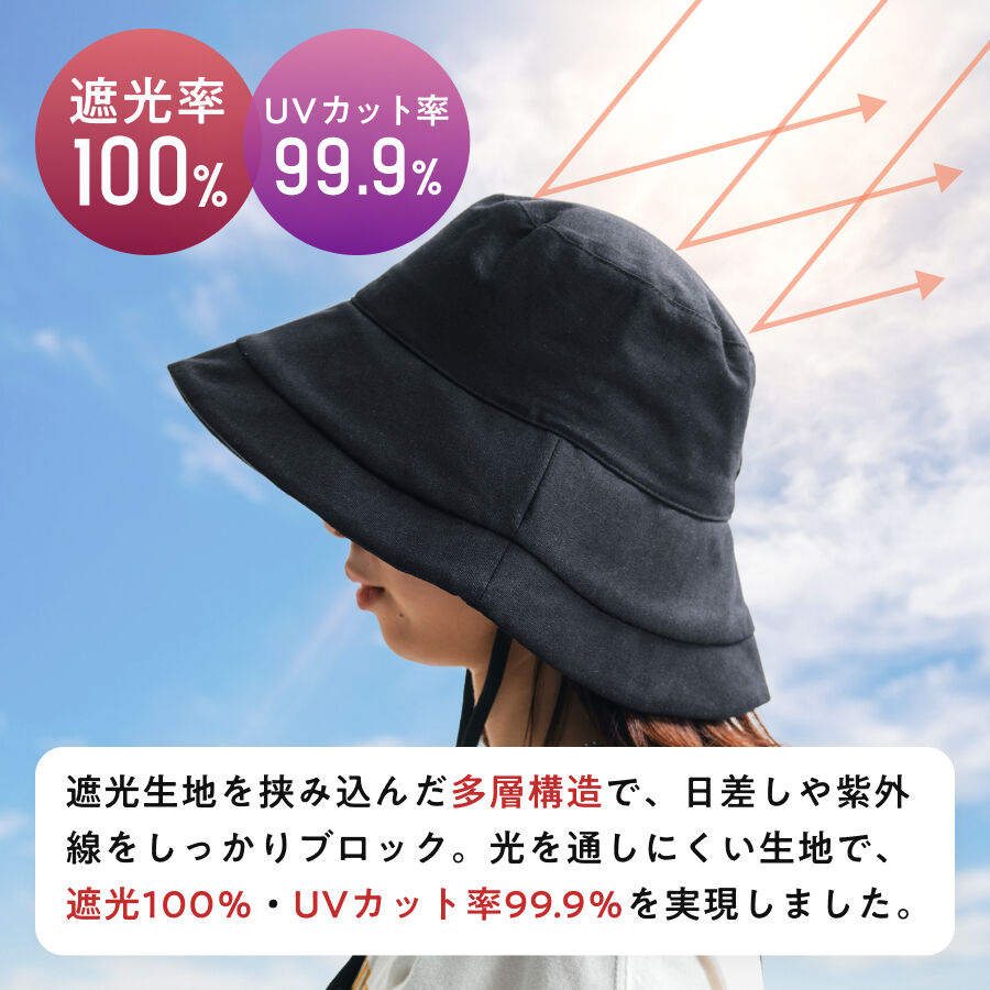ORiental TRaffic「●2026春夏新作●UVカット 完全遮光 帽子 /G-0605 ハット 日除け つば広」|ハット|