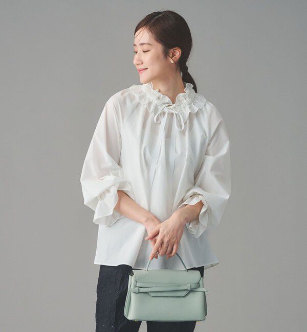 UNITED ARROWS「レースフリルカラー 2WAY ブラウス ‐はっ水‐」|シャツ・ブラウス|