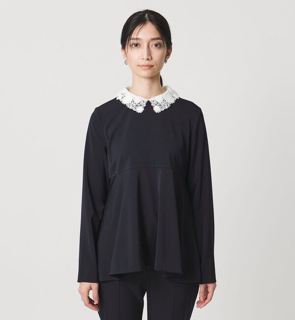 UNITED ARROWS「FEEL CLEAN 2WAY ブラウス ‐防シワ ストレッチ UVカット‐」|シャツ・ブラウス|