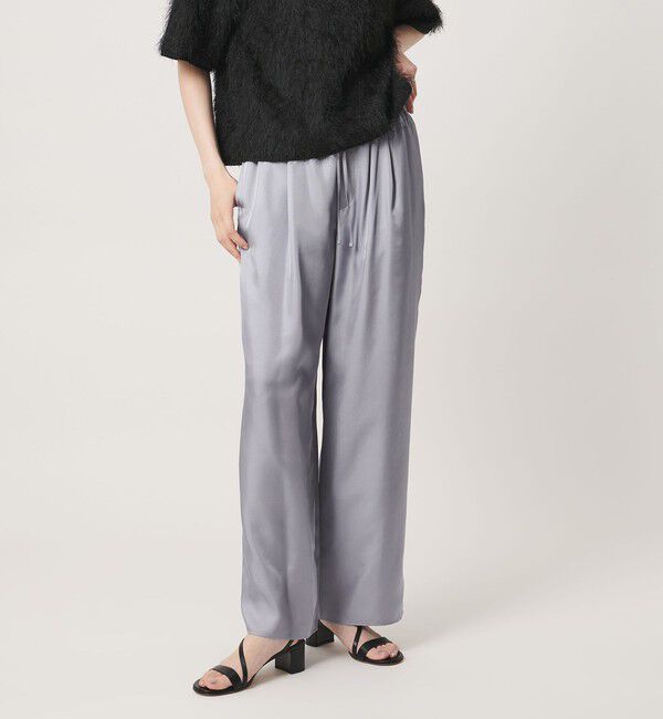 UNITED ARROWS「シルクライク イージーパンツ」|チノ|