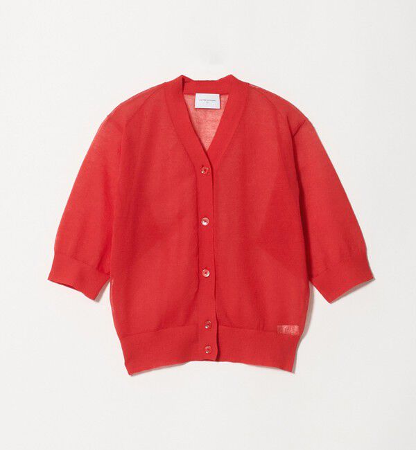 UNITED ARROWS「シアー Vネック カーディガン ‐ウォッシャブル‐」|カーディガン|