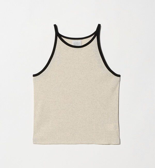 UNITED ARROWS「＜GOOD PEOPLE GOOD STITCHING GOOD PRODUCT＞トリム リブ タンクトップ」|キャミソール|NATURAL