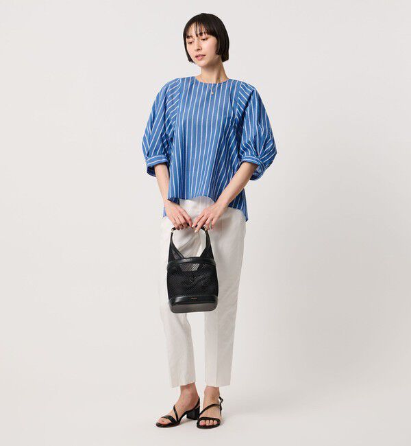 UNITED ARROWS「クリーン ストライプ マリン ブラウス ‐ウォッシャブル‐」|シャツ・ブラウス|