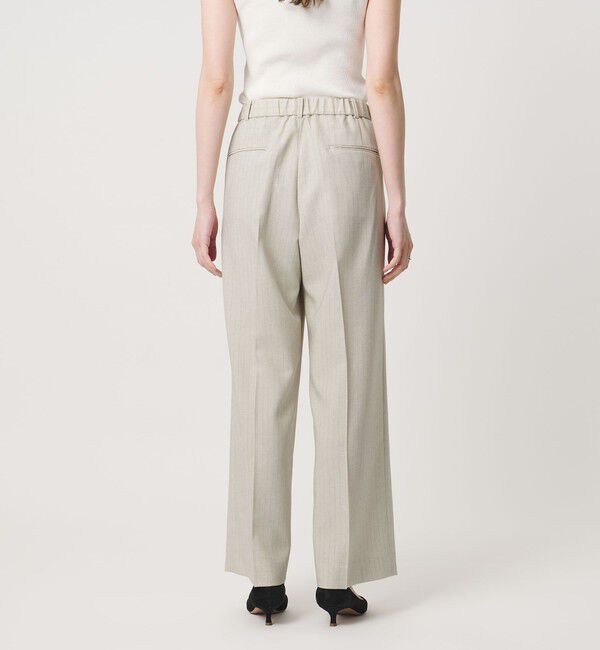 UNITED ARROWS「Spiree ストライプ ワイドパンツ ‐ウォッシャブル‐」|スラックス|
