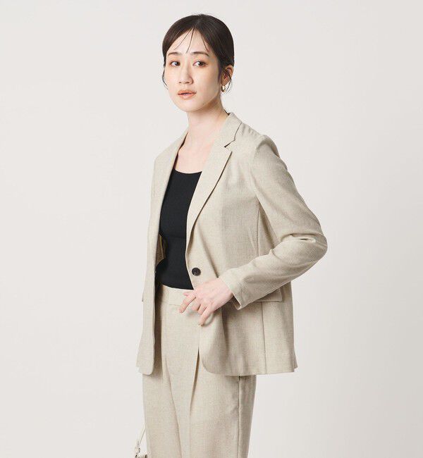 UNITED ARROWS「Spiree IAS テーラード ジャケット ‐UVカット 接触冷感 ウォッシャブル‐」|テーラードジャケット|