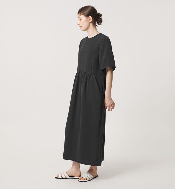 UNITED ARROWS「COMFY ショートスリーブ ワンピース ‐防汚 UVカット ウォッシャブル‐」|ワンピース|