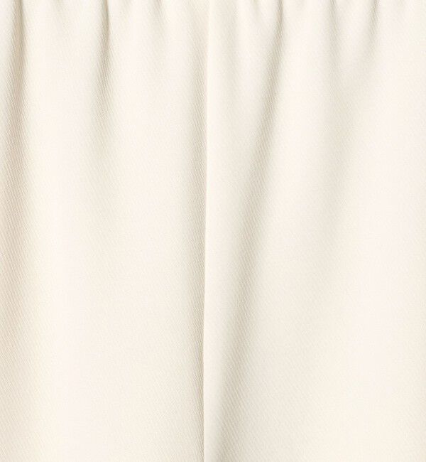UNITED ARROWS「COMFY クロップド ワイドパンツ ホワイト ‐防汚 UVカット ウォッシャブル‐」|チノ|
