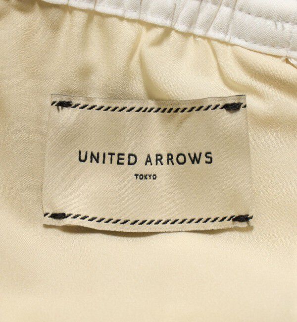 UNITED ARROWS「NALYA リラックス ワイドパンツ OFF WHITE ‐ウォッシャブル‐」|スラックス|