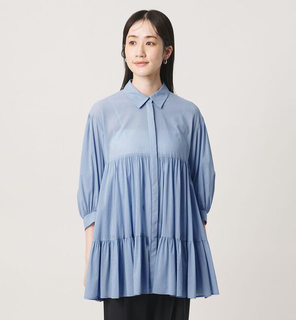UNITED ARROWS「ボイル ティアード チュニック」|シャツ・ブラウス|