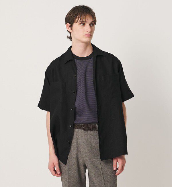 UNITED ARROWS「リネンキャンブリック ワンピースオープンカラーシャツ」|シャツ・ブラウス|