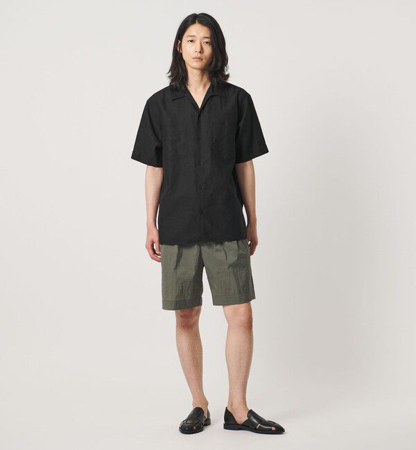 UNITED ARROWS「リネンキャンブリック ワンピースオープンカラーシャツ」|シャツ・ブラウス|