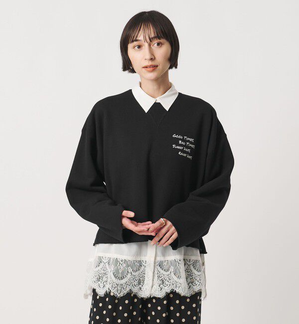 UNITED ARROWS「＜SACRA＞エンブロイダリー スウェット」|スウェット・ジャージ|