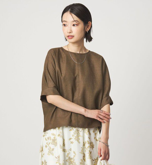 UNITED ARROWS green label relaxing「リネンライク ブラウス マシンウォッシャブル ストレッチ UVカット」|シャツ・ブラウス|MD.BROWN