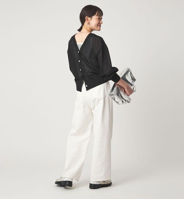 UNITED ARROWS green label relaxing「ビューティーネック2WAYカーデ ウォッシャブル」|カーディガン|