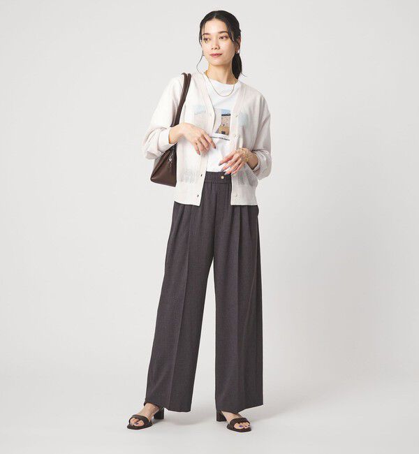 UNITED ARROWS green label relaxing「ビューティーネック2WAYカーデ ウォッシャブル」|カーディガン|
