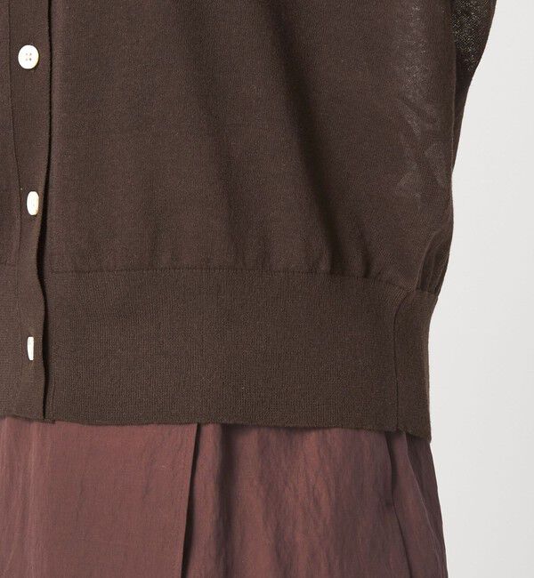 UNITED ARROWS green label relaxing「ビューティーネック2WAYカーデ ウォッシャブル」|カーディガン|
