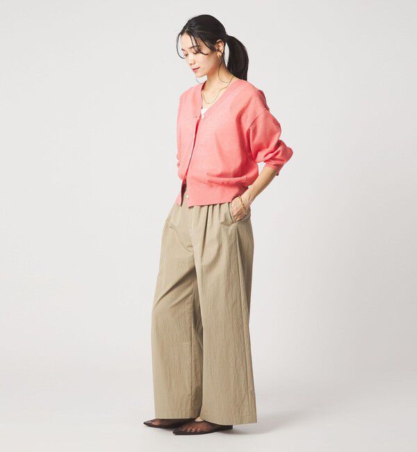 UNITED ARROWS green label relaxing「ビューティーネック2WAYカーデ ウォッシャブル」|カーディガン|