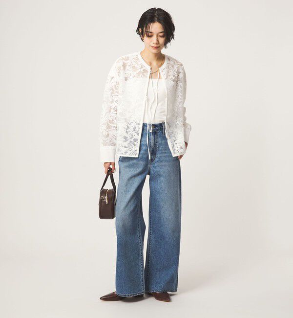 UNITED ARROWS green label relaxing「レース ハオリ ブラウス」|シャツ・ブラウス|