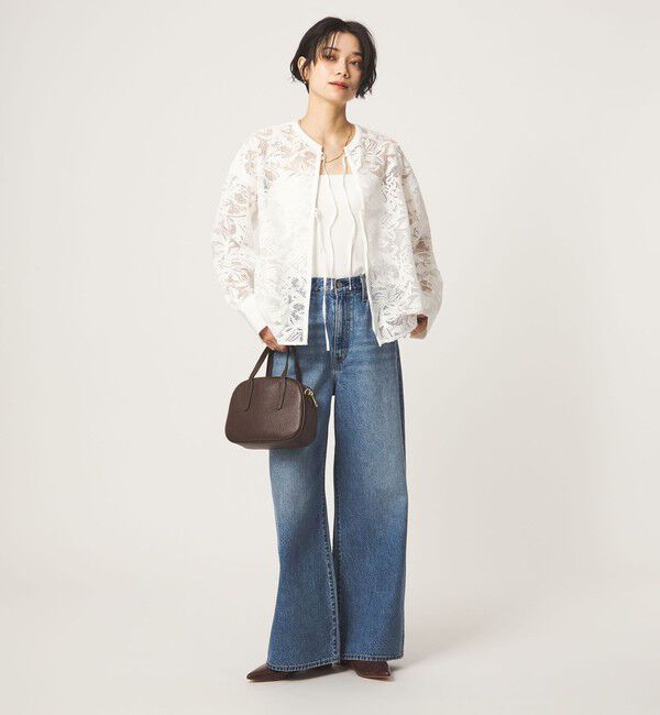 UNITED ARROWS green label relaxing「レース ハオリ ブラウス」|シャツ・ブラウス|