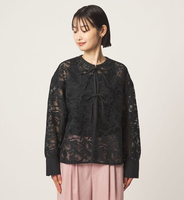 UNITED ARROWS green label relaxing「レース ハオリ ブラウス」|シャツ・ブラウス|