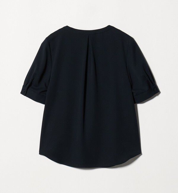 UNITED ARROWS green label relaxing「Vネック ショートスリーブ ブラウス マシンウォッシャブル 」|シャツ・ブラウス|