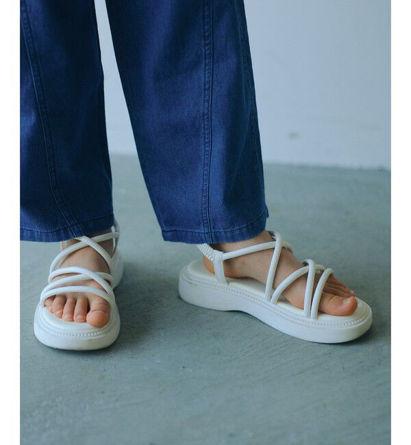 UNITED ARROWS green label relaxing「パテッド サンダル  / キッズ  17cm-23cm」|スニーカー|