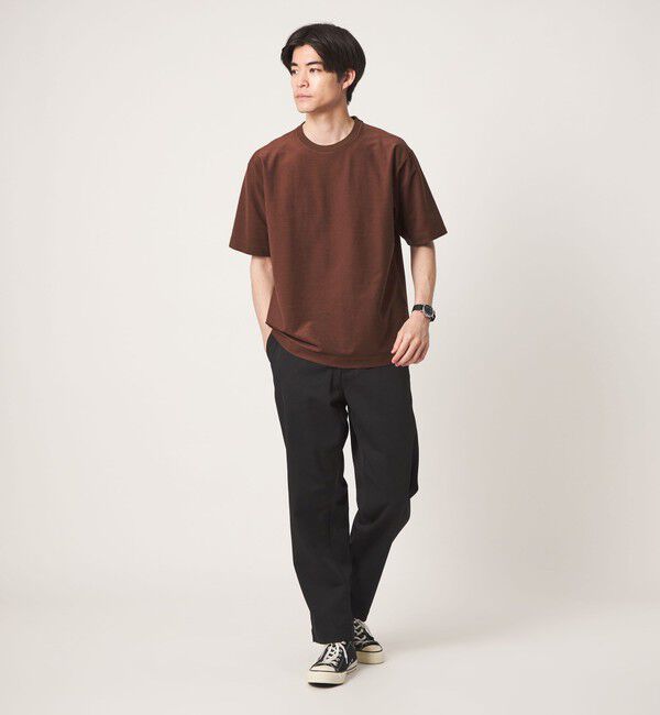 UNITED ARROWS green label relaxing「ポリエステル ウール ツイル インレー 半袖 Tシャツ カットソー」|Tシャツ・カットソー|