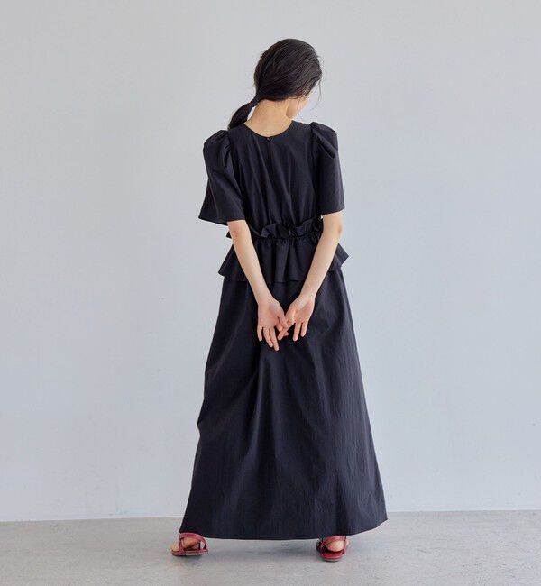 EMMEL REFINES「＜EMMEL REFINES＞EM ウエストフリル パフスリーブ ワンピース」|ワンピース|