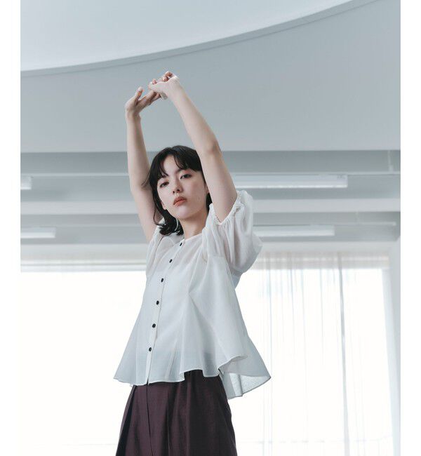 EMMEL REFINES「＜EMMEL REFINES＞EM MW ペプラム 2WAY ブラウス」|シャツ・ブラウス|