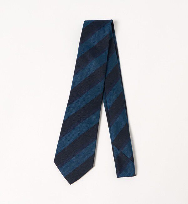 UNITED ARROWS green label relaxing「GLR シルク1 8.0cm ストライプ2 ネクタイ」|ネクタイ・蝶ネクタイ|NAVY
