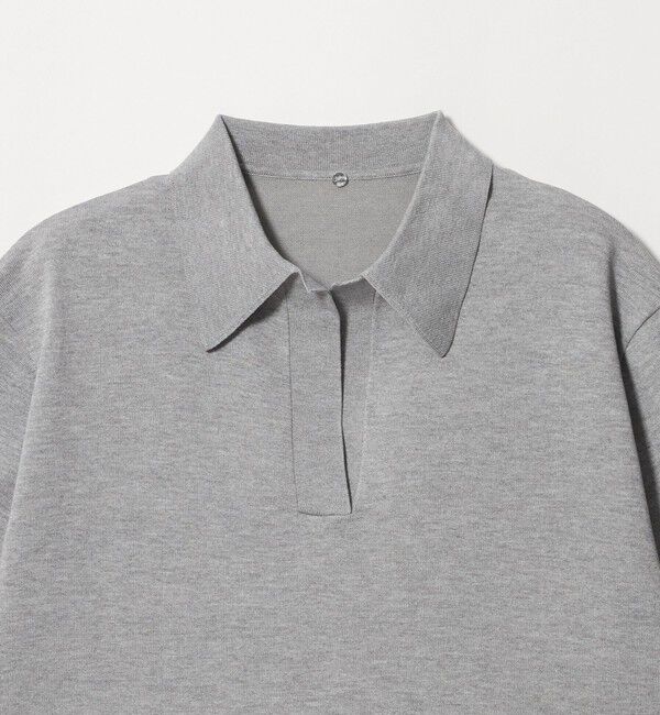 UNITED ARROWS green label relaxing「2WAY スキッパー シャツ プルオーバー ニット 5分袖 」|ニット・セーター|