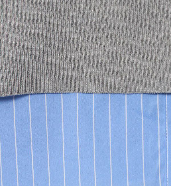 UNITED ARROWS green label relaxing「2WAY スキッパー シャツ プルオーバー ニット 5分袖 」|ニット・セーター|