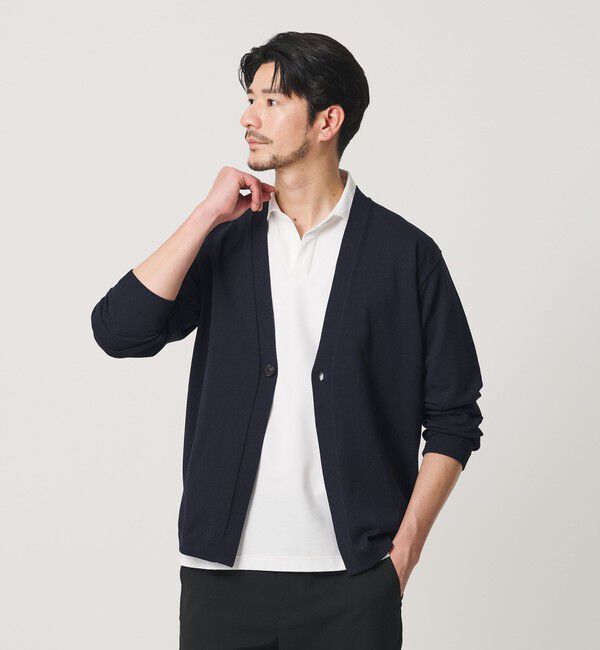BEAUTY&YOUTH UNITED ARROWS「【WEB限定 WARDROBE SMART】KOUKIN ハイゲージ ニット カーディガン【抗菌・防臭】」|カーディガン|