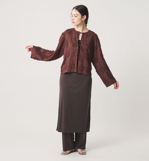 BEAUTY&YOUTH UNITED ARROWS「セルロースナイロン エンブロイダリーシャツ 2WAY」|シャツ・ブラウス|MD.BROWN