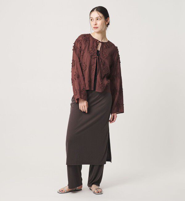 BEAUTY&YOUTH UNITED ARROWS「セルロースナイロン エンブロイダリーシャツ 2WAY」|シャツ・ブラウス|