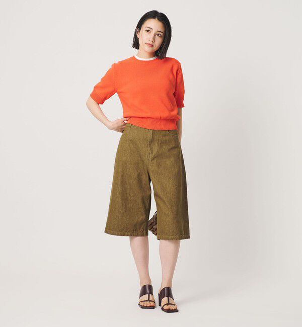 BEAUTY&YOUTH UNITED ARROWS「コイルニット ショートスリーブ プルオーバー ウォッシャブル」|ニット・セーター|