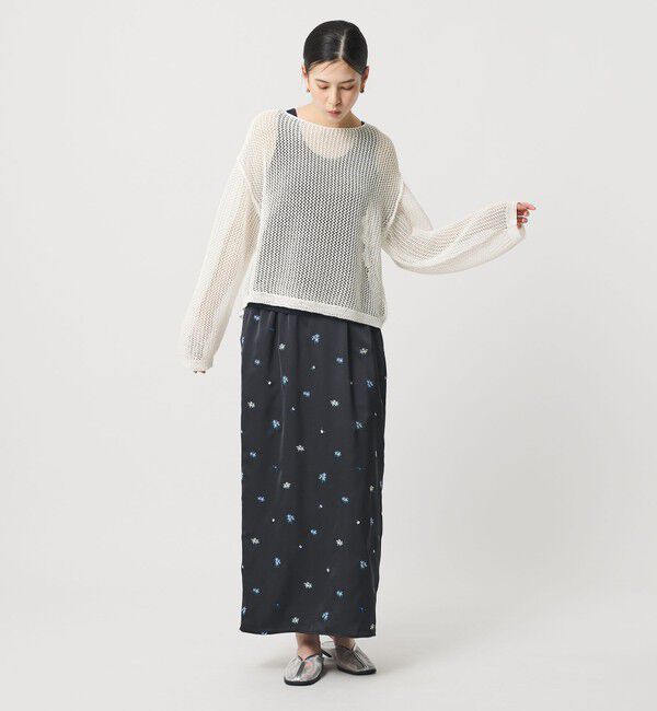 BEAUTY&YOUTH UNITED ARROWS「ペーパーメッシュ ショートワイド ニットプルオーバー ウォッシャブル」|ニット・セーター|