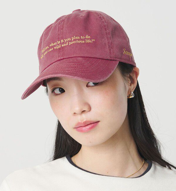 BEAUTY&YOUTH UNITED ARROWS「【別注】＜Samplee＞メッセージ キャップ」|キャップ・キャスケット|RED