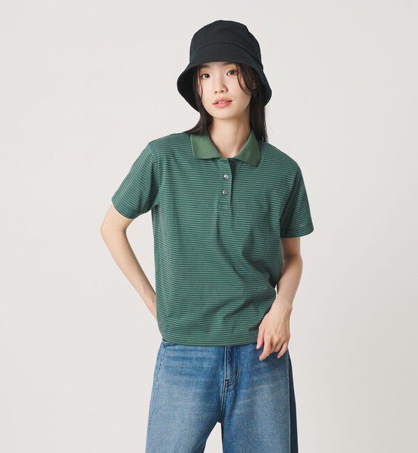 BEAUTY&YOUTH UNITED ARROWS「コットンポリエステル ボーダー ポロシャツ」|ポロシャツ|