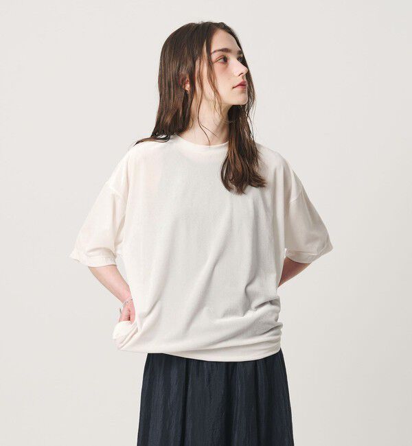BEAUTY&YOUTH UNITED ARROWS「【WEB限定】シアー ベロア スウェット Tシャツ」|Tシャツ・カットソー|