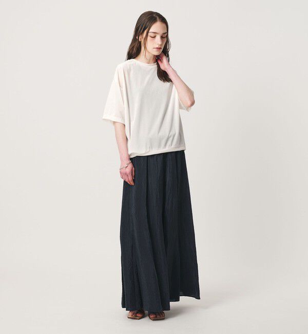 BEAUTY&YOUTH UNITED ARROWS「【WEB限定】シアー ベロア スウェット Tシャツ」|Tシャツ・カットソー|